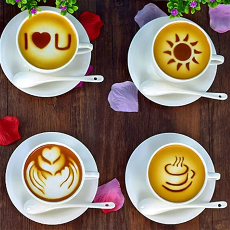 Coffee Art Stencil Set